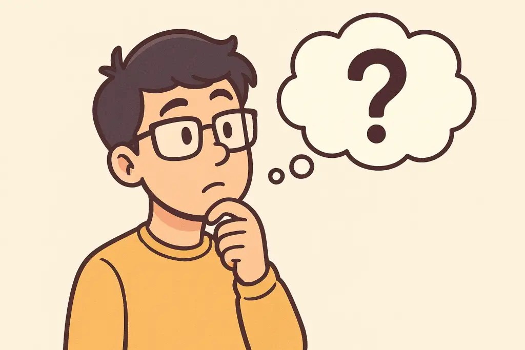 Young man wondering where to start