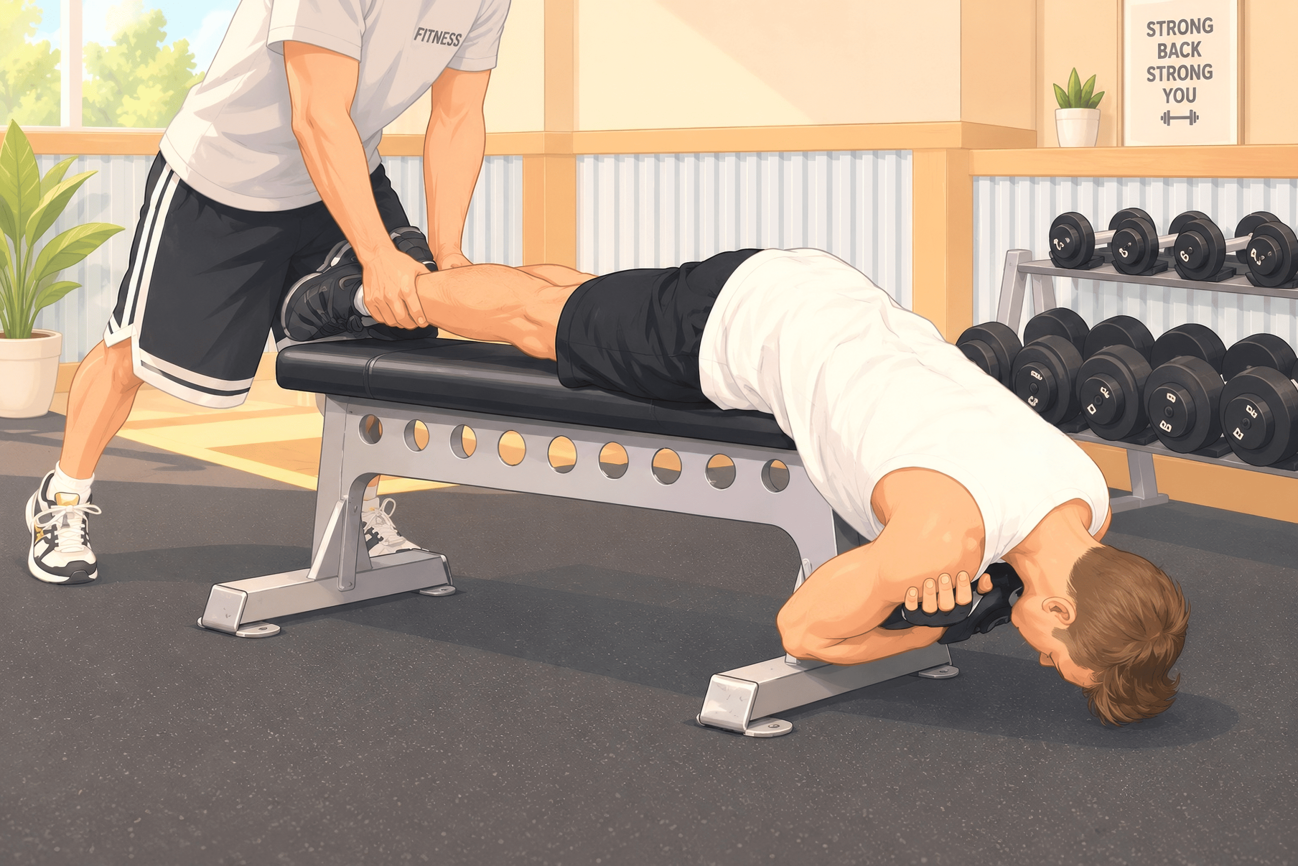 flat bench back extension